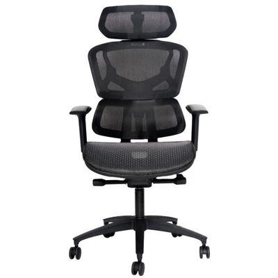 Muebles comerciales Silla de oficina ergonómica con reposabrazos giratorios y ajustables en 3D