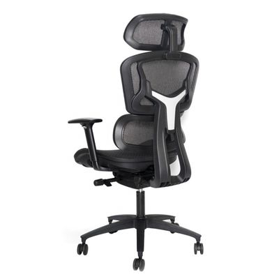 Muebles comerciales Silla de oficina ergonómica con reposabrazos giratorios y ajustables en 3D