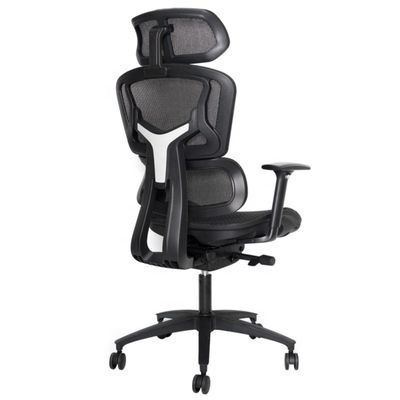 Muebles comerciales Silla de oficina ergonómica con reposabrazos giratorios y ajustables en 3D