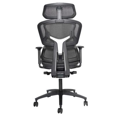 Muebles comerciales Silla de oficina ergonómica con reposabrazos giratorios y ajustables en 3D