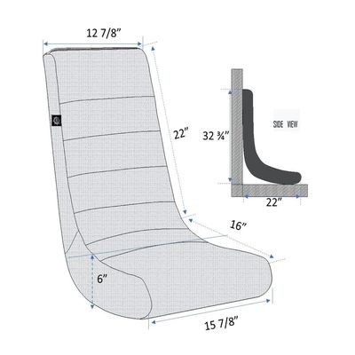 Silla de juegos de video rocker de piso de altura ajustable de color personalizado para niños y adolescentes