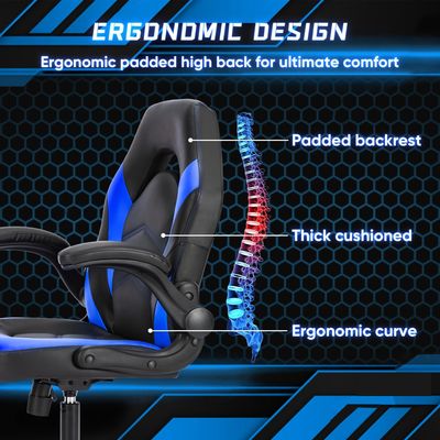 Silla de juego giratoria ergonómica OEM para sillas de videojuegos ajustables de altura grande y alta