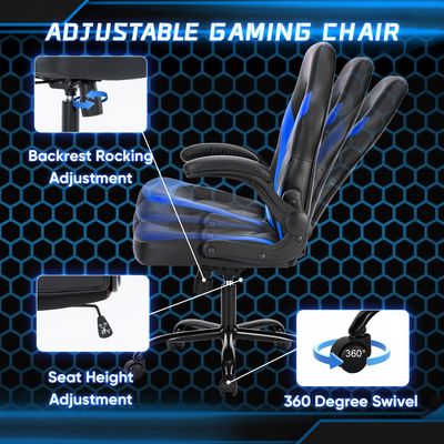 Silla de juego giratoria ergonómica OEM para sillas de videojuegos ajustables de altura grande y alta