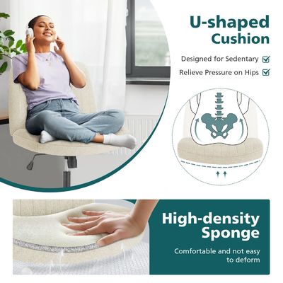 Silla de salón de color personalizado Apoyo para la cabeza ajustable Silla de escritorio con respaldo alto con brazo invertible
