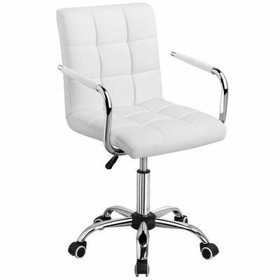 Silla de oficina de cuero ajustable de espalda perfecta para entornos de trabajo modernos y elegantes