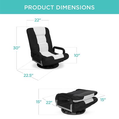 Silla giratoria ALINUNU 360 grados Multipurpose Rocker silla de suelo para TV 17 libras