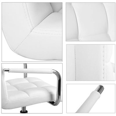 Silla de oficina de cuero ajustable de espalda perfecta para entornos de trabajo modernos y elegantes