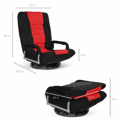Silla de juego giratoria de color personalizada Embalaje de correo y silla de piso polivalente de 360 grados