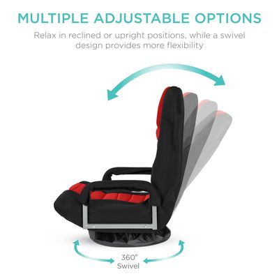 Silla de juego giratoria de color personalizada Embalaje de correo y silla de piso polivalente de 360 grados