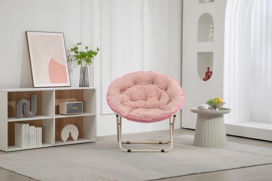 Muebles para el hogar redondos, espessados, plegables, reclinables, silla de luna con piel falsa