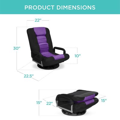 Embalaje de correo y marco de acero de aleación 360 grados silla giratoria de juego para televisión y multipropósito