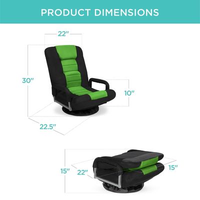 Silla de juego giratoria de diseño moderno de 360 grados con ajuste de altura y función de reclinación