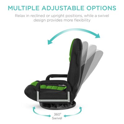 Silla de juego giratoria de diseño moderno de 360 grados con ajuste de altura y función de reclinación