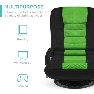 Silla de juego giratoria de diseño moderno de 360 grados con ajuste de altura y función de reclinación