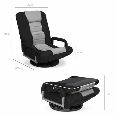 Silla giratoria para juegos de 360 grados Multipurpose Rocker de sillas de piso para TV de color personalizado
