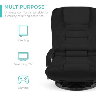 Silla giratoria para juegos de televisión de 300 libras, capacidad de peso de 360 grados, polivalente
