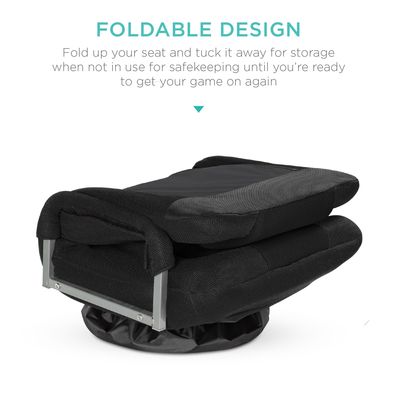 Silla giratoria para juegos de televisión de 300 libras, capacidad de peso de 360 grados, polivalente