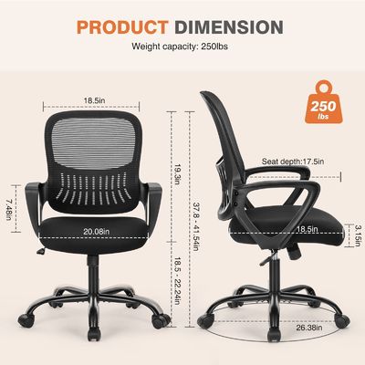 Escritorios y sillas de oficina ergonómicas ajustables sillas de malla con reposabrazos cómodos