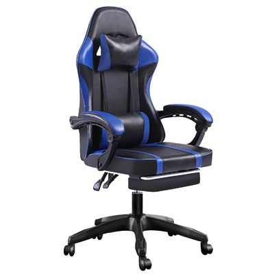 Silla de juego ergonómica giratoria 360 con reposa patas ajustable en altura y reclinable