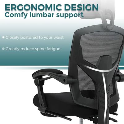 Embalaje de correos sillas de oficina ergonómicas con respaldo en malla sillas con soporte lumbar