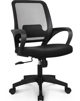 Silla informática con soporte lumbar ajustable de escritorio ergonómico
