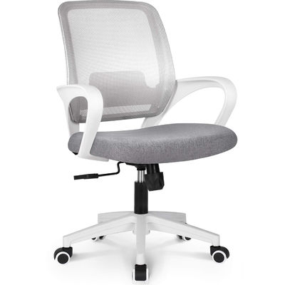 Silla metálica con soporte giratorio y lumbar ajustable Silla informática con malla ergonómica