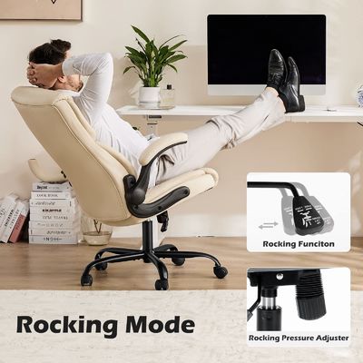 Silla giratoria con soporte lumbar y apoyabrazos ajustables 3 elevadores de gas