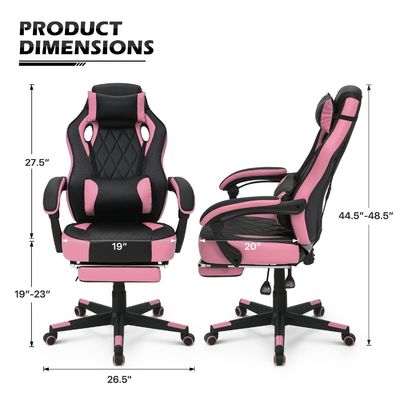 Silla de juegos de cuero PU de estilo de carreras ALINUNU con color personalizado y diseño ergonómico