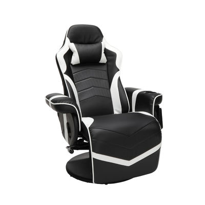 Silla de juego reclinable para computadora con reposapiés de ALINUNU Ajustable y tapizada