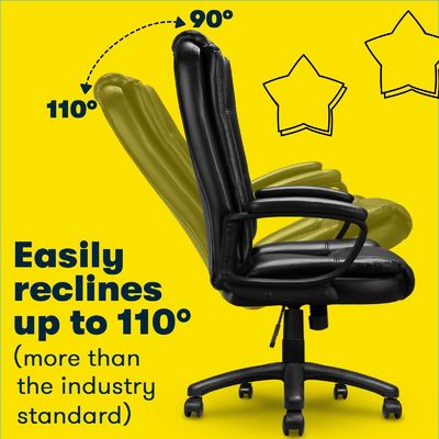 Silla de oficina de soporte lumbar ajustable Dimensiones del producto 23.82&quot;D x 24.53&quot;W x 46.4&quot;H