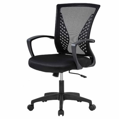 Silla de oficina de elevación directa de gas con función de soporte de cintura y peso máximo de 300 libras
