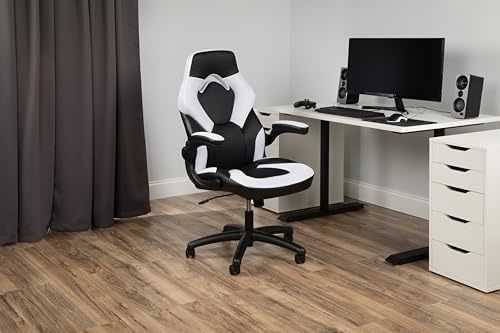 Silla de juegos de espalda alta ajustable de altura estilo de carreras giratorio 360 para sala de juegos de computadora