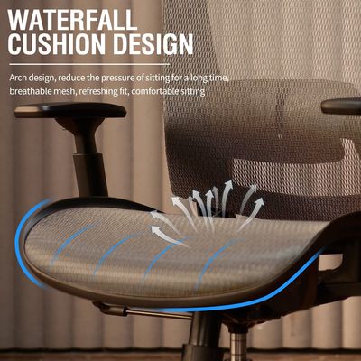 Silla de oficina de malla metálica de 360 giratorios / ajuste de altura / reclinación