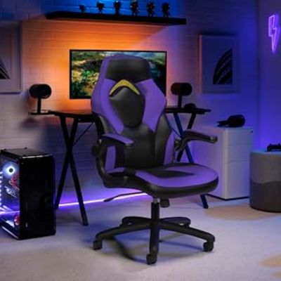 Sala de juegos de computadora silla de juegos ergonómica espalda alta estilo de carreras giratorio 360 para escritorio PC