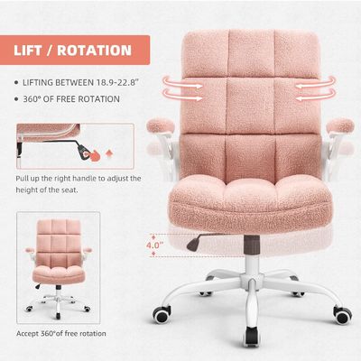 Direct Home Office Silla elevadora de estilo moderno para ordenador cómodo ejecutivo ergonómico