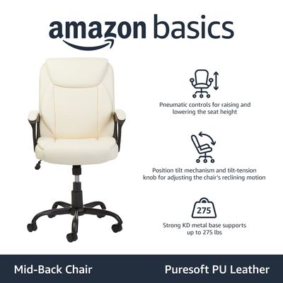 Silla de escritorio de escritorio de oficina con almohadilla de PU puresoft y marco metálico