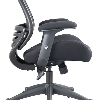 Silla de oficina de malla ergonómica Silla de ordenador con reposabrazos y altura ajustables