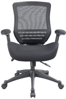 Silla de oficina de malla ergonómica Silla de ordenador con reposabrazos y altura ajustables