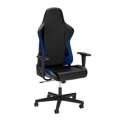 Silla de juego ergonómica cómoda con tela ajustable y reposacabezas integrados