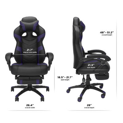 Dimensiones del producto 21.3&quot;D x 28.1&quot;W x 54.5&quot;H Silla ergonómica para adultos