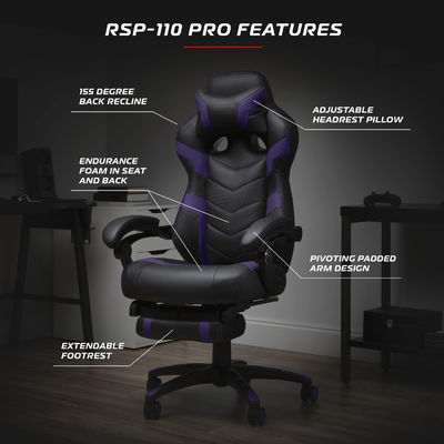 Dimensiones del producto 21.3&quot;D x 28.1&quot;W x 54.5&quot;H Silla ergonómica para adultos