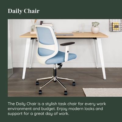 Silla de oficina de malla giratoria con reposo lumbar y reposabrazos ajustables Peso del artículo 30 libras