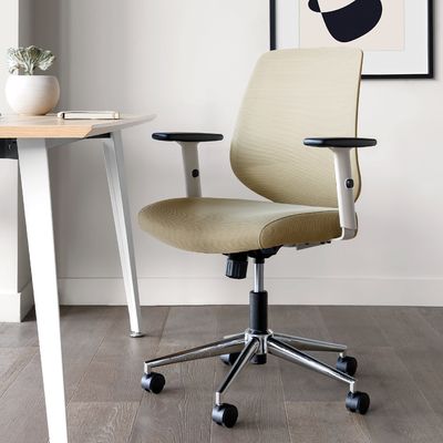 Silla de oficina de ordenador de malla giratoria 360 con reposo lumbar ajustable y reposabrazos 30 libras