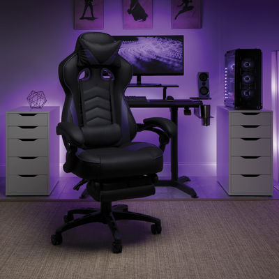 Embalaje de correos Diseño moderno Ergonomía PC Silla de ordenador con reposacabezas integrada