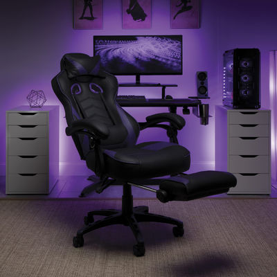 Embalaje de correos Diseño moderno Ergonomía PC Silla de ordenador con reposacabezas integrada