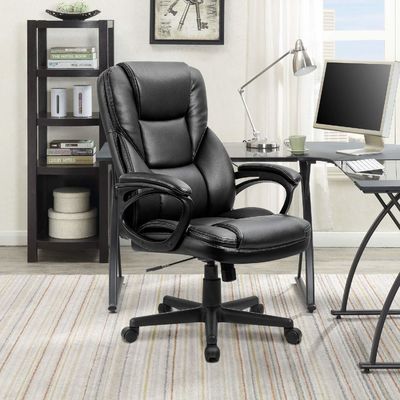 Tipo de metal silla ejecutiva de oficina de fondo ajustable silla de escritorio de gestión en casa