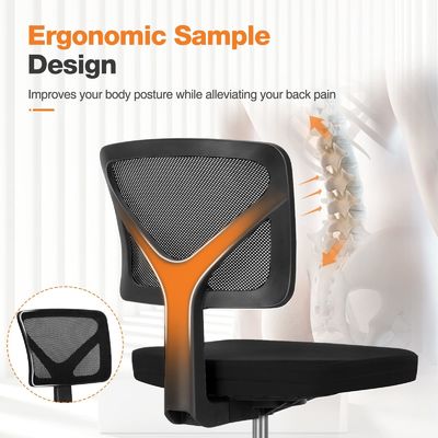 Silla cómoda de espalda baja con soporte lumbar y altura ajustable del asiento