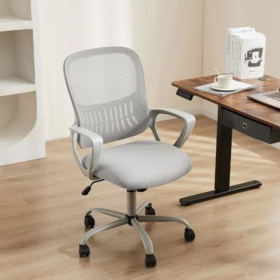 Materiales Tarea de rodadura de la parte media de la espalda Silla de escritorio de oficina con ruedas y soporte lumbar