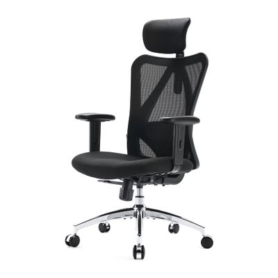 Sillón de oficina de inclinación giratorio para personas grandes y altas