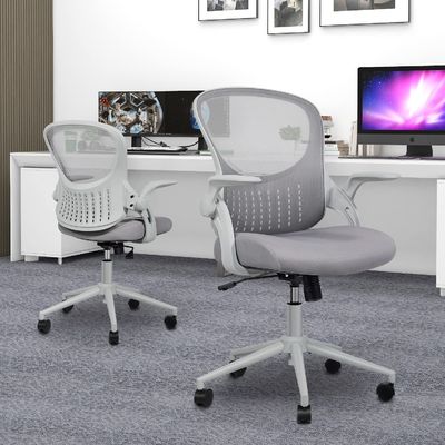 Embalaje de correos Y silla de escritorio de computadora con malla ergonómica con soporte lumbar y brazos abatibles